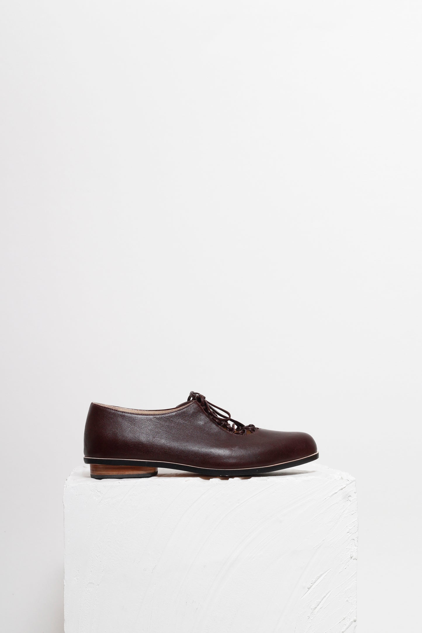Kika Tie Up Coffee Brown Shoes
