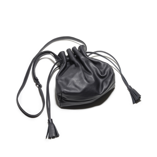 Lala Black Drawstring Bag