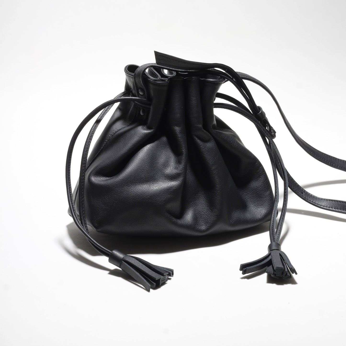 Lala Black Drawstring Bag