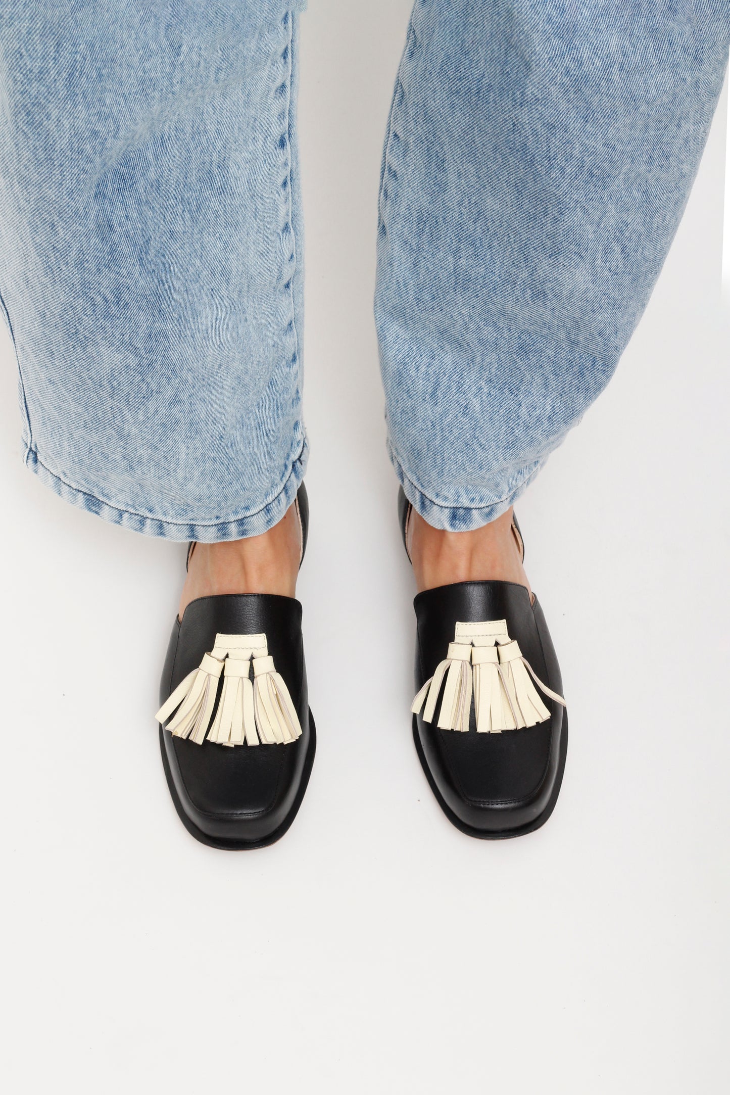 Loren Tassel Black Loafer