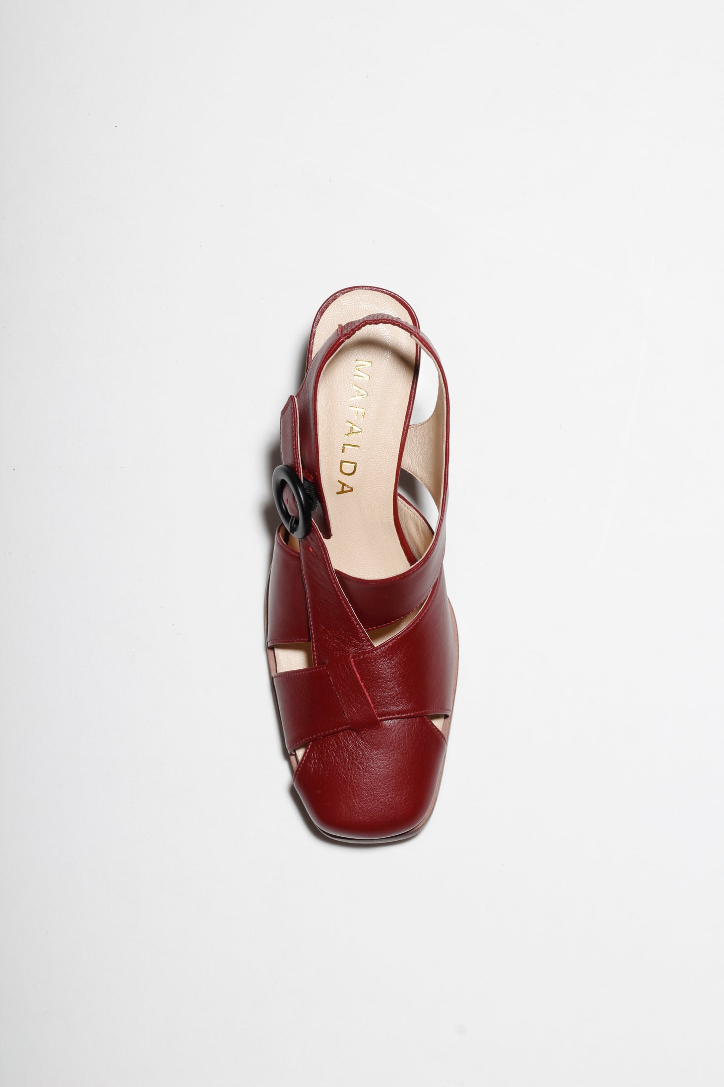 Lucia Burgundy Wine Leather Pumps
