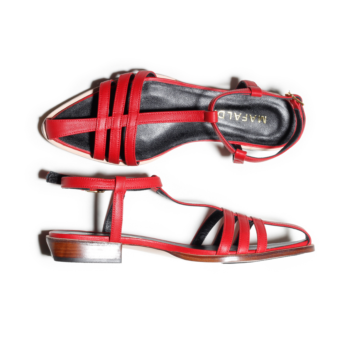 Magnolia Red Fisherman Sandals