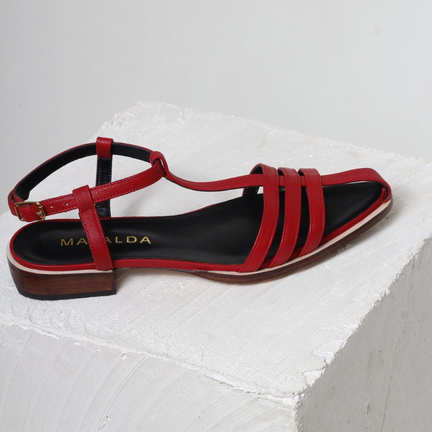 Magnolia Red Fisherman Sandals