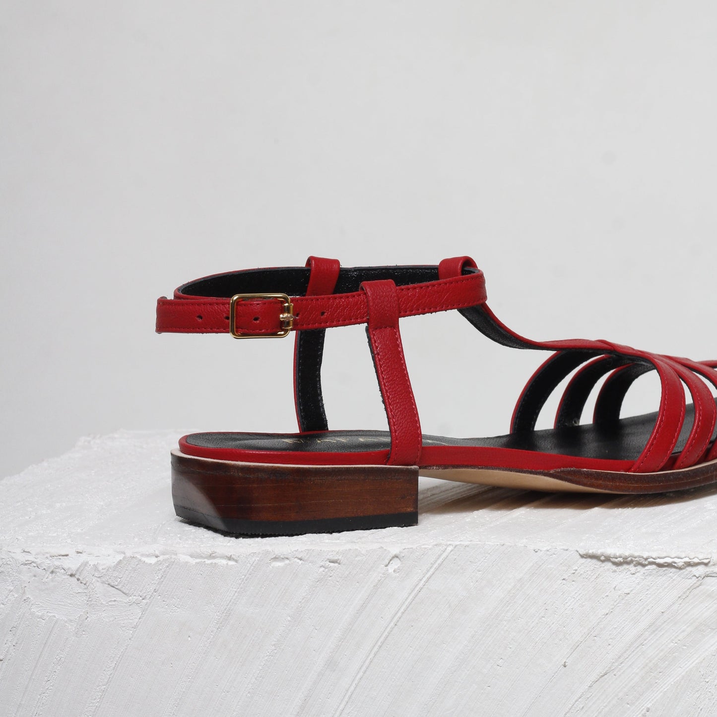 Magnolia Red Fisherman Sandals