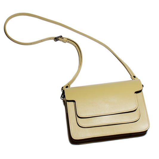 Maia Olive Green Leather Shoulder Bag