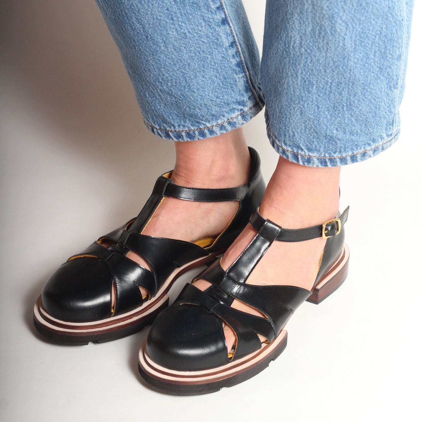 Sandalias Pescador Maite Negro