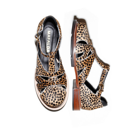 Maite Animal Print Fisherman Sandals