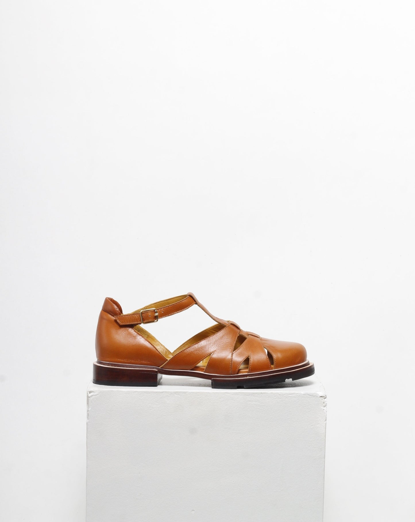 Maite Honey Brown Fisherman Sandals