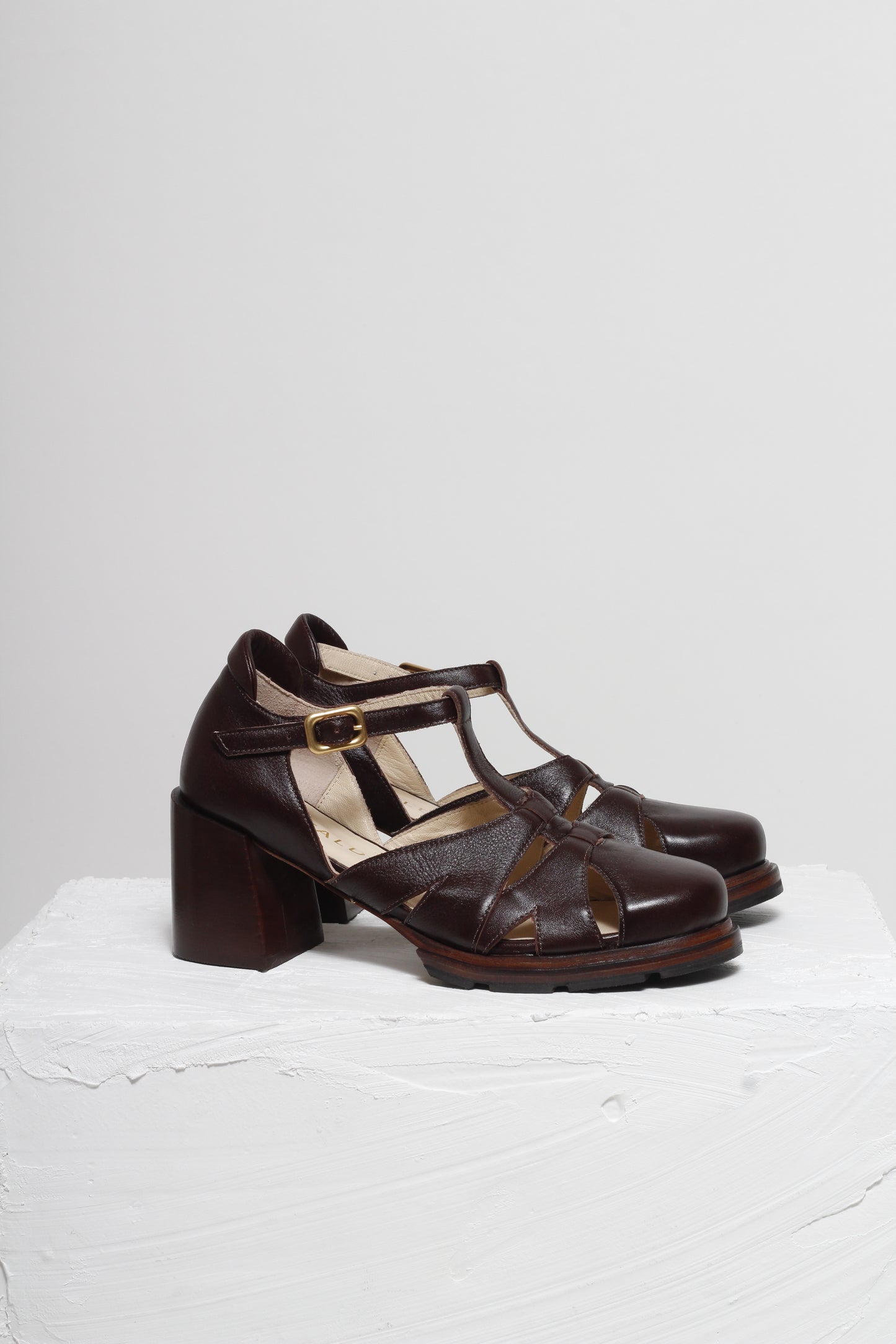 Maite Coffee Brown Heeled Sandals