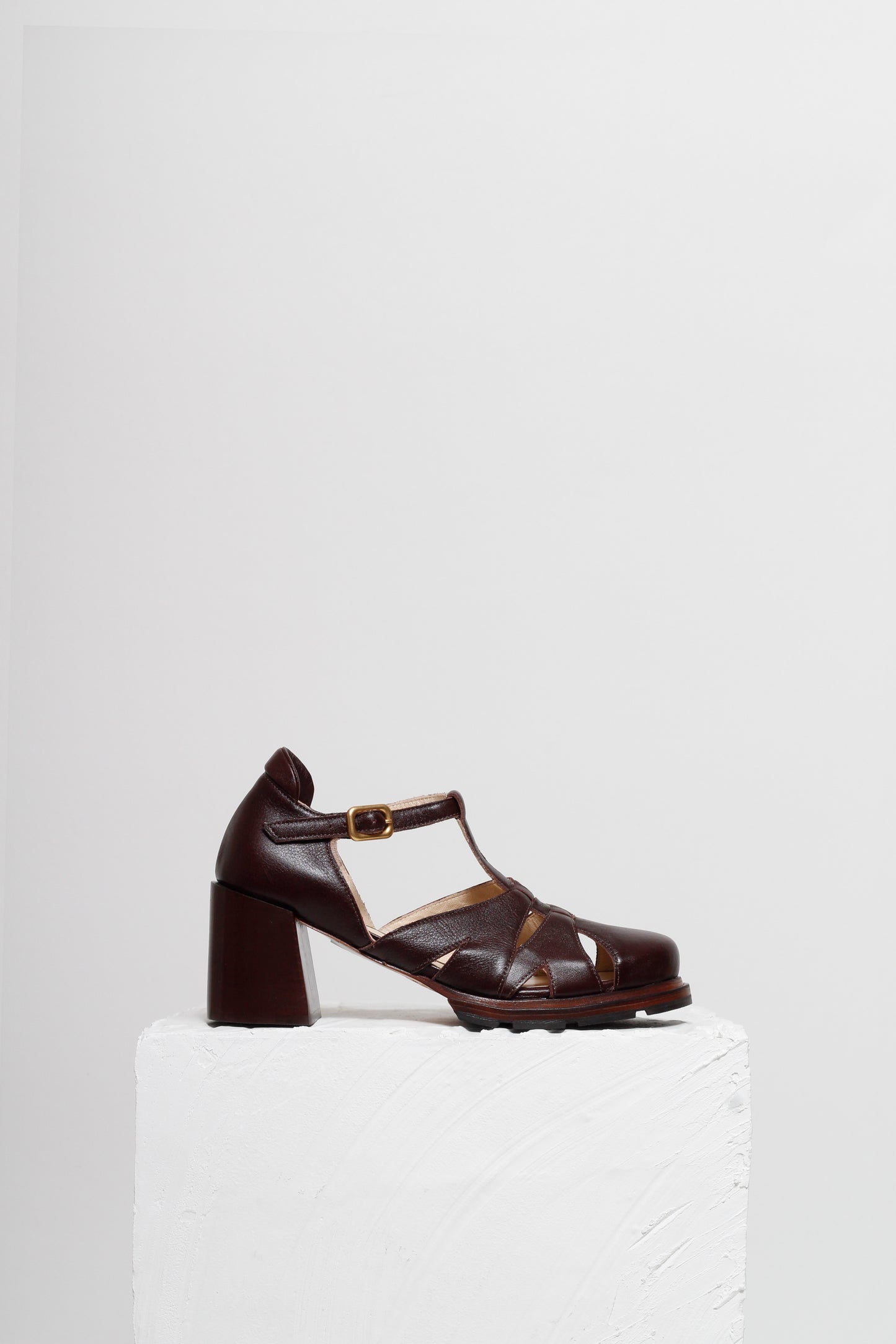 Maite Coffee Brown Heeled Sandals