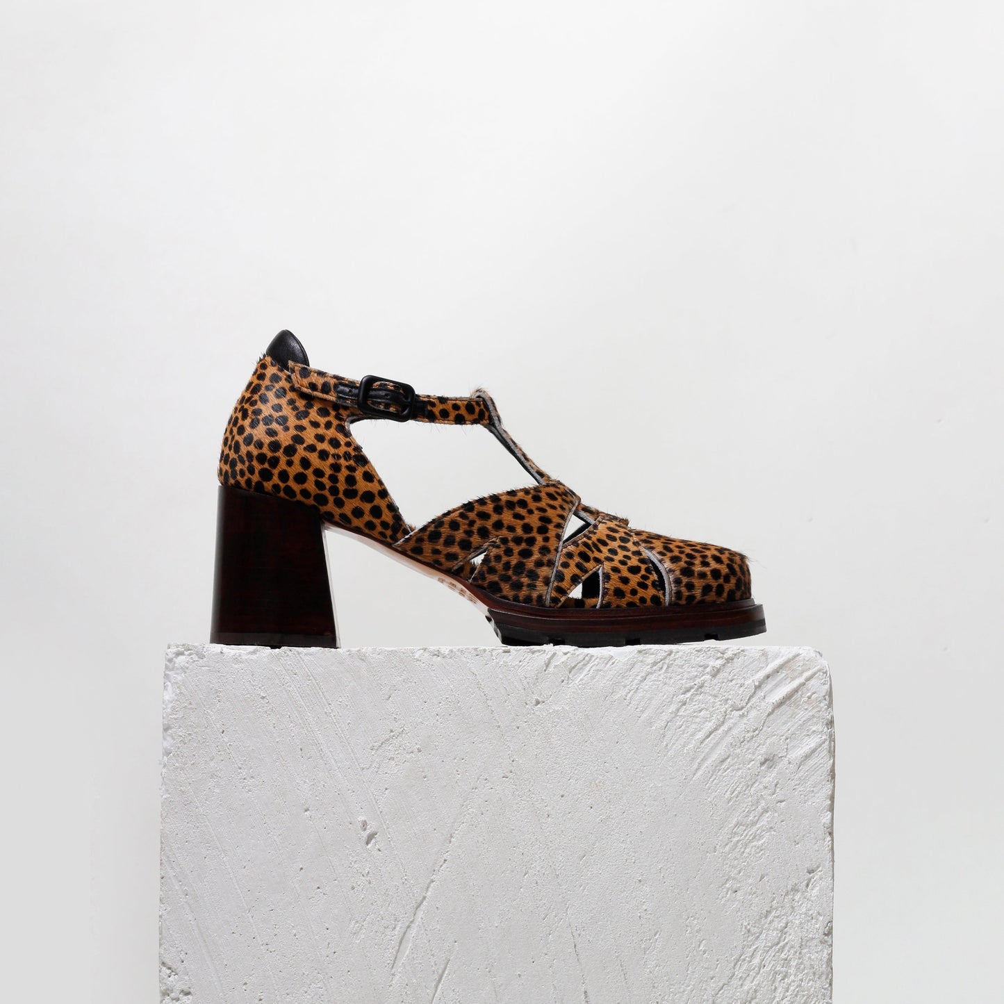 Maite Animal Print Heeled Sandals