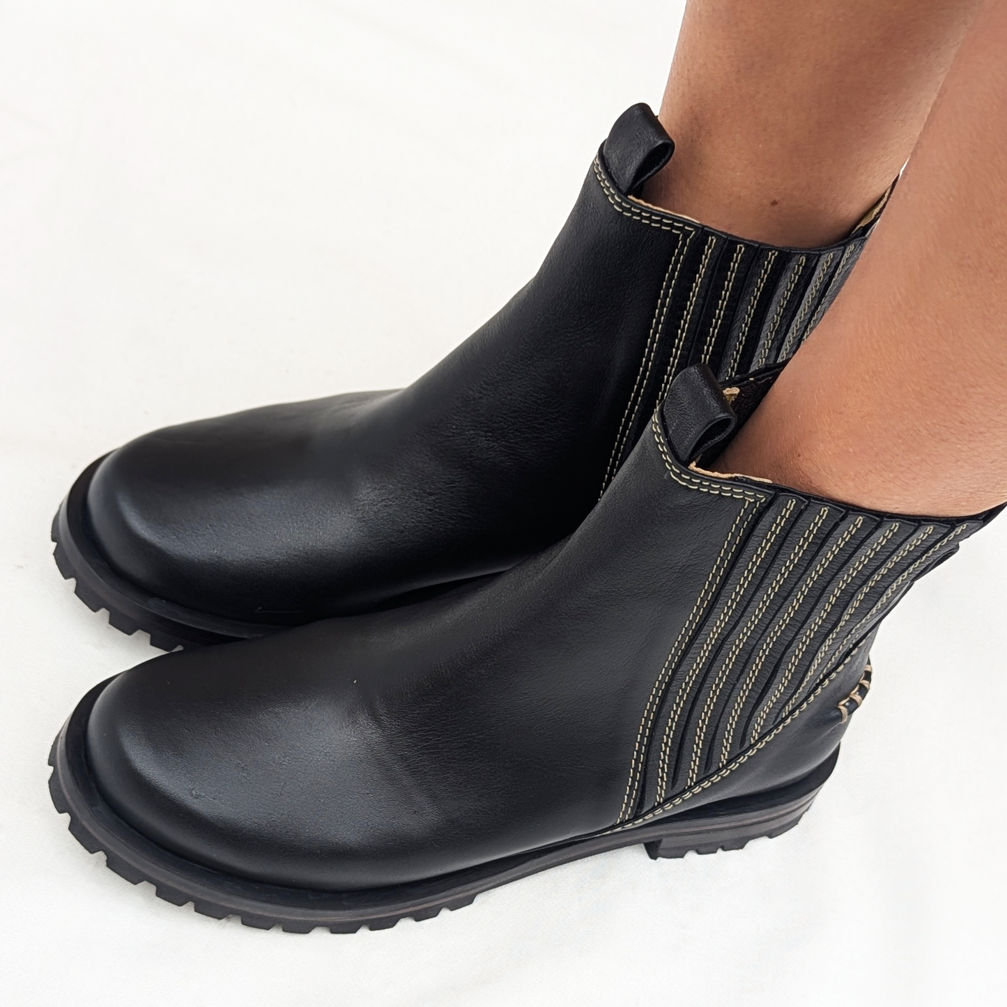 Marah Black Chelsea Boots
