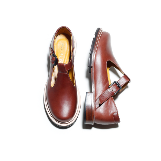 Mary Nutella Brown Mary-Janes