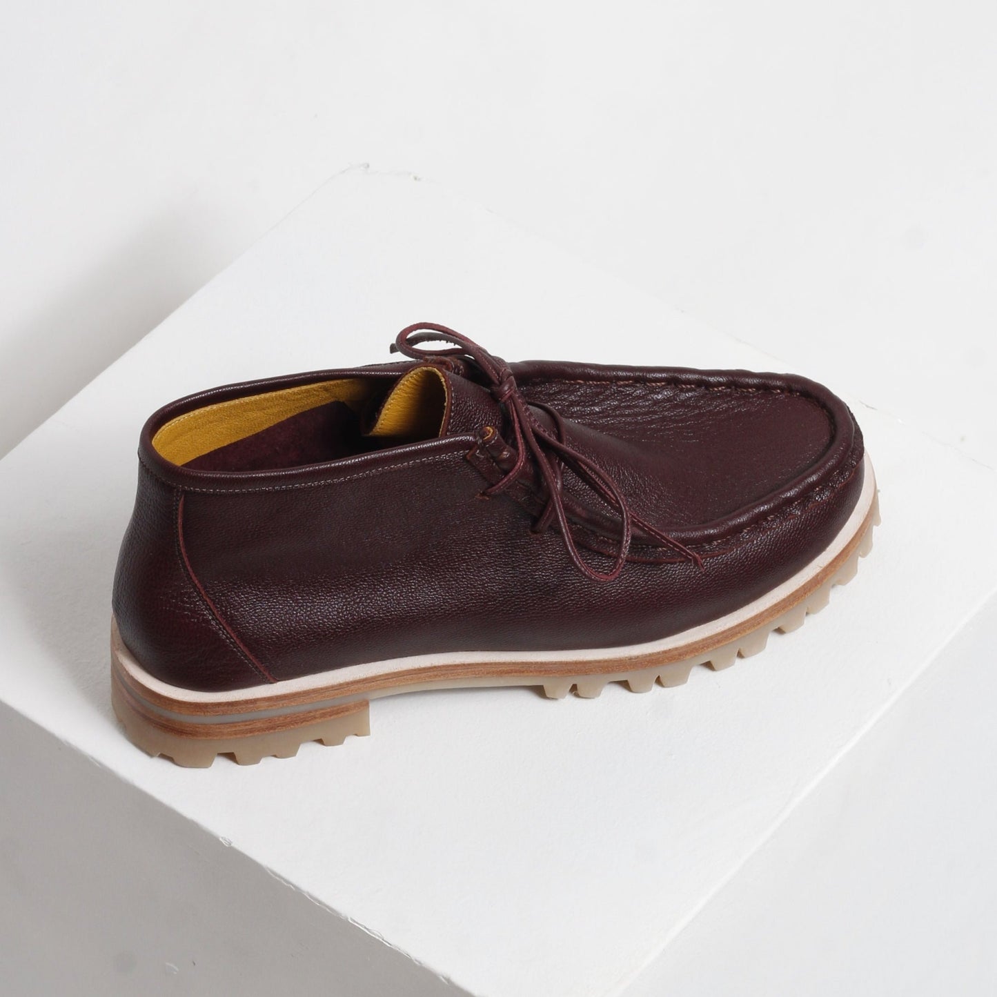 Mia Burgundy Wallabee Boots