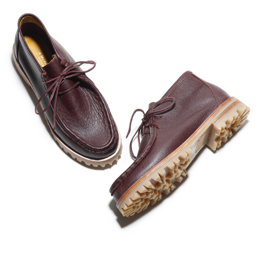 Mia Burgundy Wallabee Boots