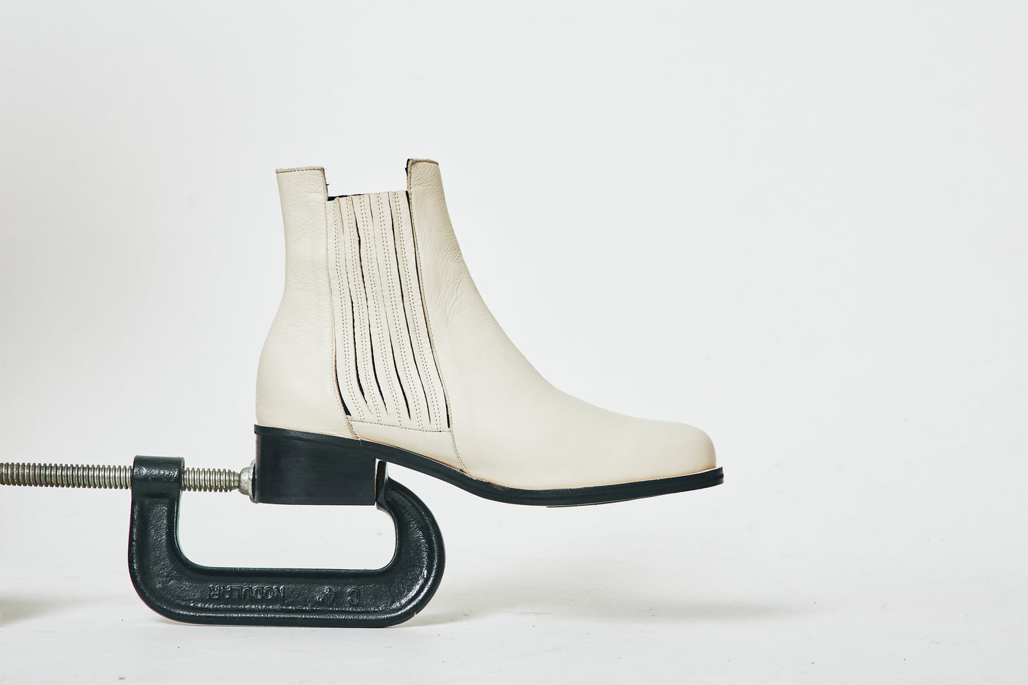 Nina Off-White Chelsea Boots