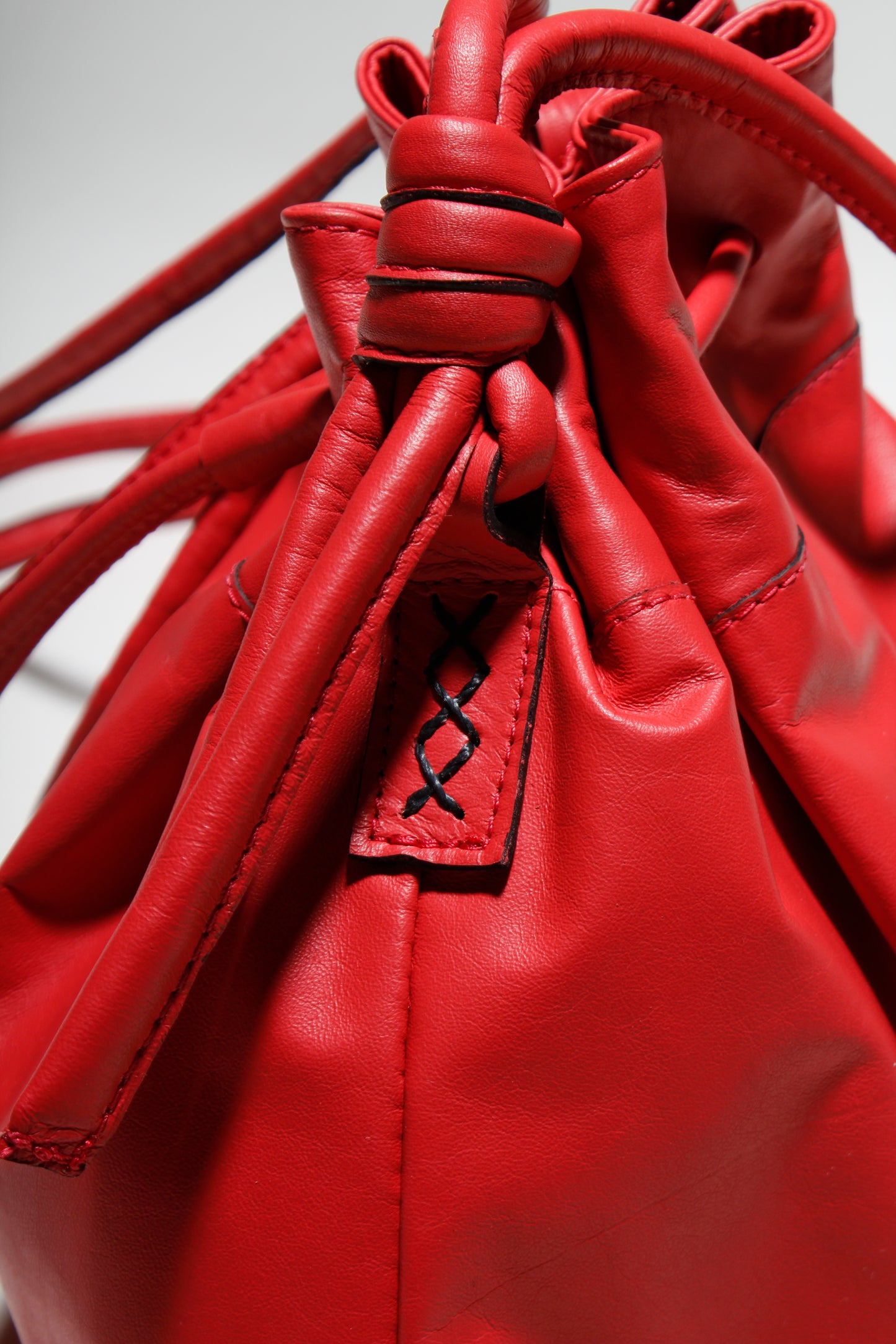 Noa Tomato Red Drawstring Bag