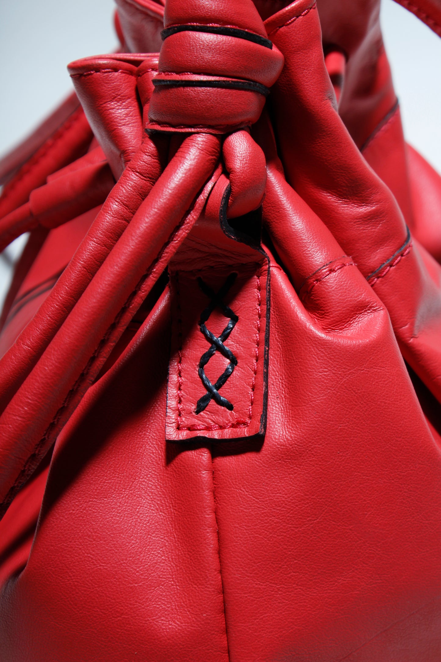 Noa Tomato Red Drawstring Bag