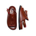 Rita Brown Tassel Chunky Sandals