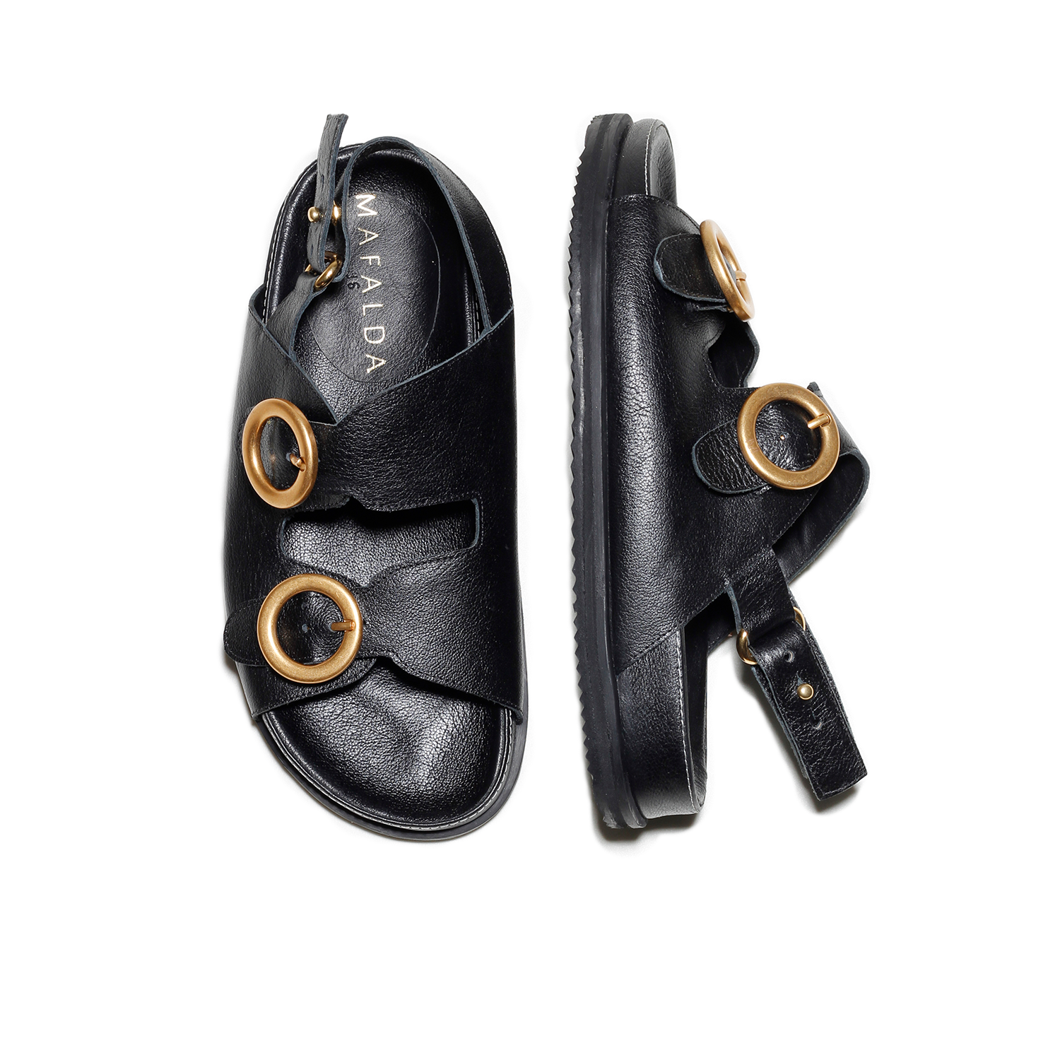 Tie Buckle Chunky Sandals