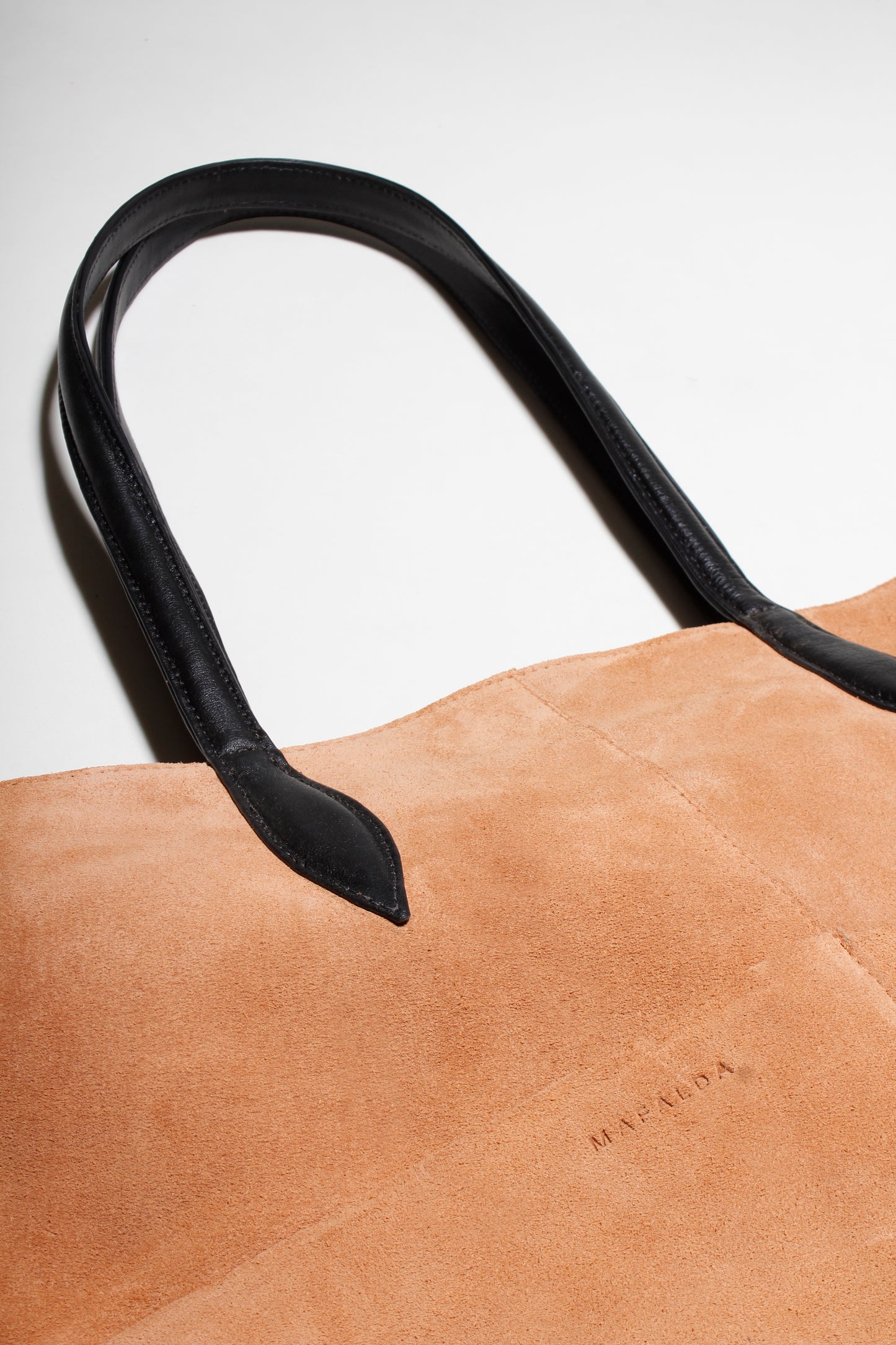 Valentina Camel Suede Tote Bag