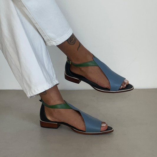 Yasmin Topaz Blue Sandals
