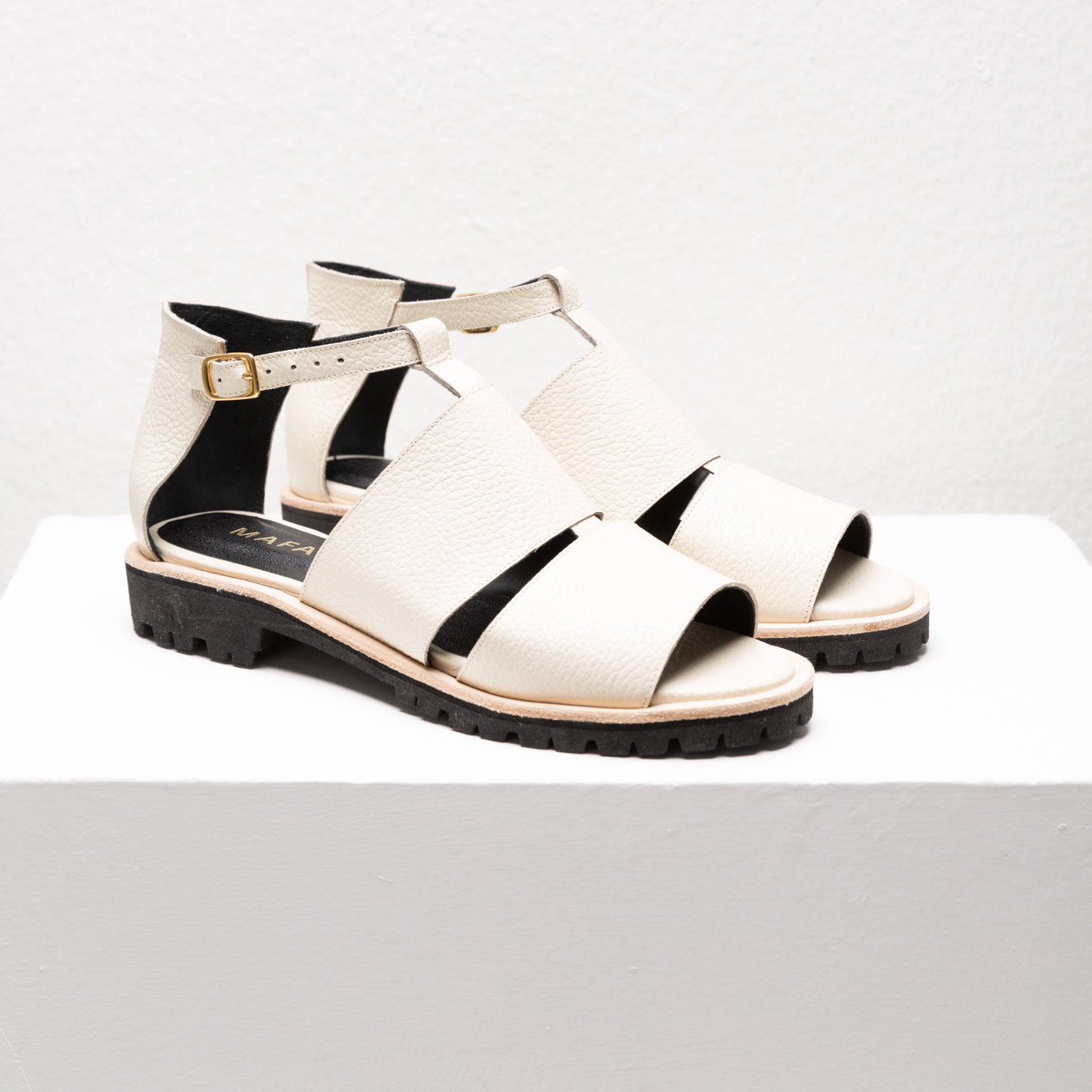 Mafe Off-White Sandals
